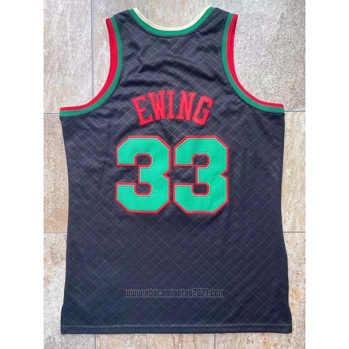 Camiseta New York Knicks Patrick Ewing #33 Mitchell & Ness 1991-92 Negro